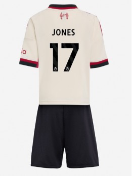 Liverpool Curtis Jones #17 Replika Borta Kläder Barn 2025-26 Kortärmad (+ byxor)